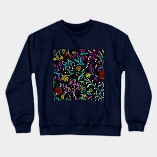 colorful floral pattern Crewneck Sweatshirt